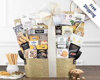 Many Thanks Gourmet Gift Basket Free Shipping